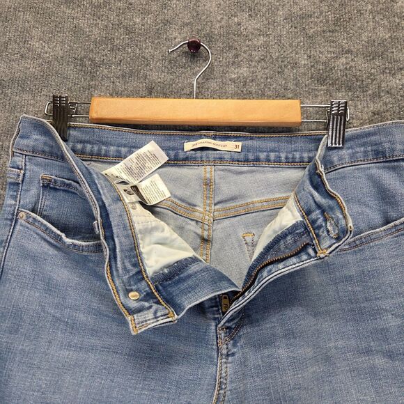 Levi's 315 Shaping Bootcut Jeans Womens 31 Light Wash Stretch Denim Minimalist - Picture 5 of 15